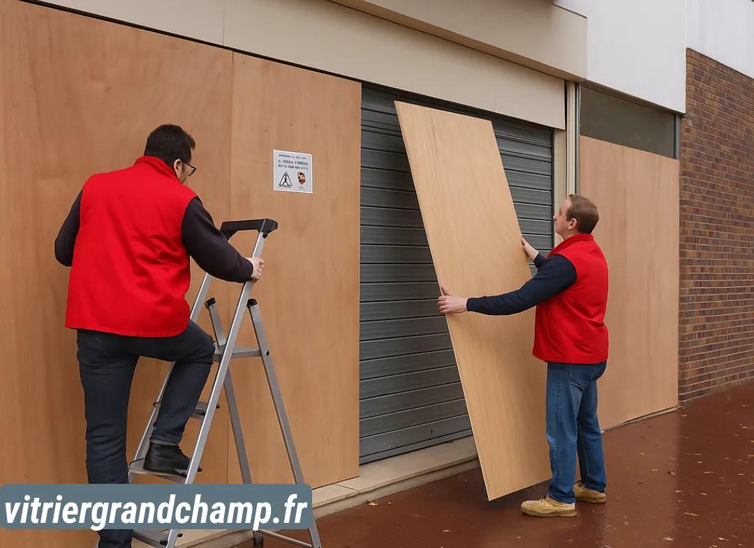 Mise en sécurité fermeture provisoire Grand-Champ